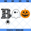Boo SVG, Halloween Ghost SVG, Boo Pumpkin SVG, Kids Halloween SVG