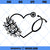 Stethoscope SVG, Flower Heart Stethoscope SVG, Nurse Monogram SVG, Nursing Floral Frame SVG