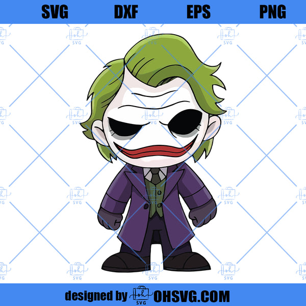 Jocker SVG, Chibi Jocker SVG, Chibi Jocker SVG PNG DXF Cut Files For C ...