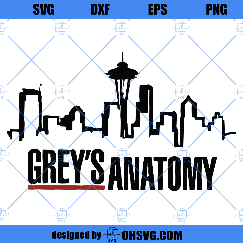 Grey's Anatomy City SVG, Grey's Anatomy Tv Show, Grey Sloan Memorial SVG