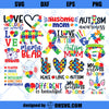 Autism SVG Bundle, Autism SVG, Autism Awareness SVG, Autism Love SVG