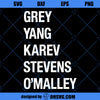 Grey Yang Karev Stevens O&#39;Malley SVG, Thursdays We Watch Grey&#39;s SVG