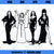 Morticia Addams Lily Munster Vampira & Elvira Cut Files | Addams Family Design | Horror Goth Queens SVG | Digital Download | svg dxf eps stu