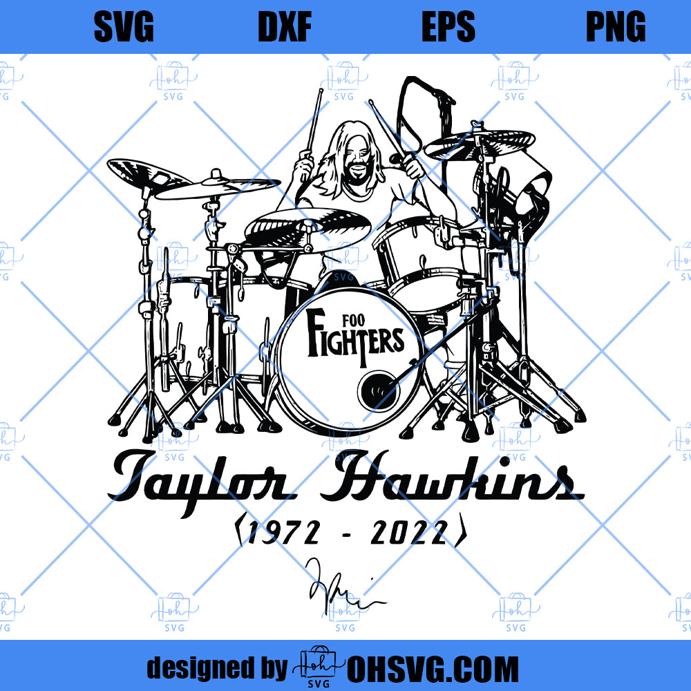 Taylor Hawkins SVG, Foo Fighters SVGTaylor Hawkins SVG, Foo Fighters SVG  