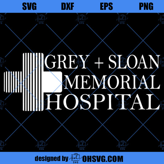 Grey + Sloan Memorial Hospital SVG, Grey's Anatomy SVG