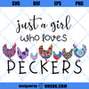 Just A Girl Who Loves Peckers SVG, Funny Humor Chicken Lover SVG