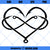 Fishing Hooks Infinity Heart SVG, Fishing SVG Cricut Silhouette