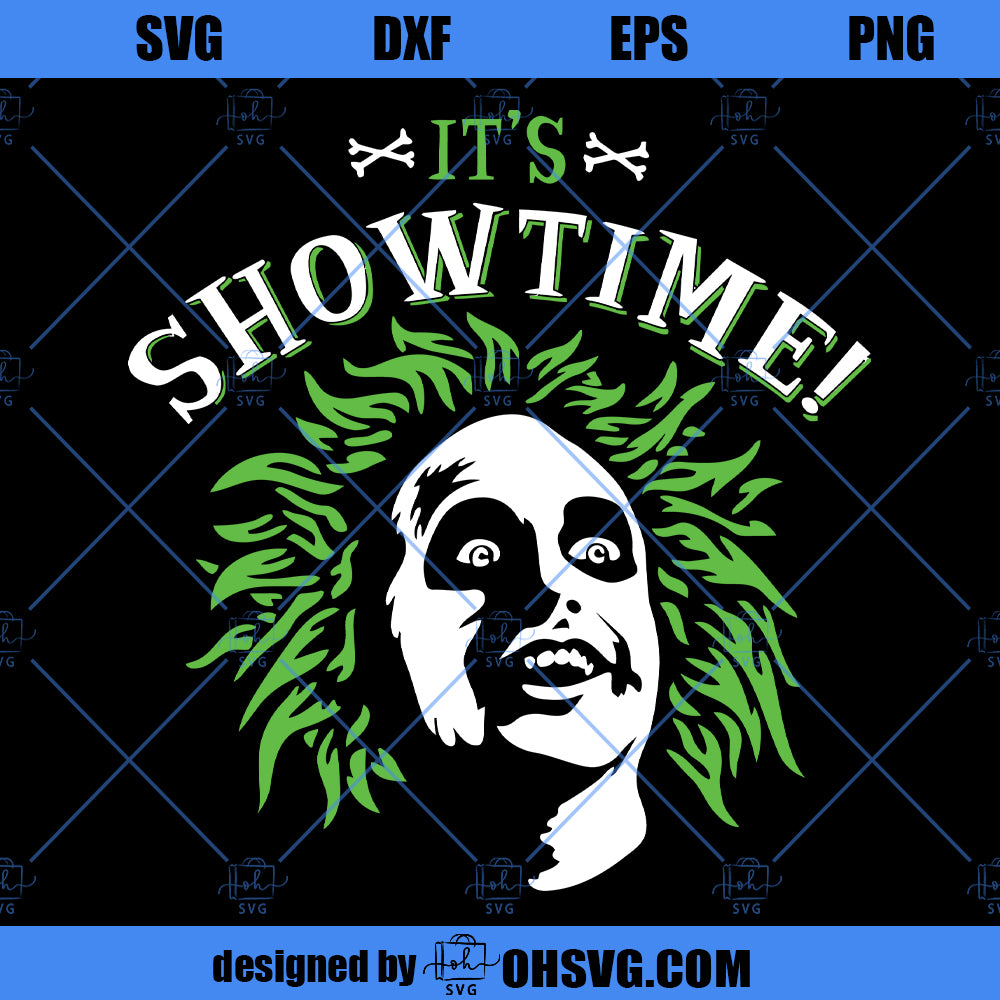 Beetlejuice SVG, It's Showtime Beetlejuice SVG, Tim Burton SSVG