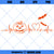 Halloween SVG, Pumpkin SVG, Pumpkin Heartbeat SVG, Spooky Halloween SVG