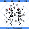 Christmas Dancing Skeleton SVG, Santa Skeleton SVG, Funny Christmas Jumper SVG