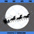 Christmas Unicorn SVG, Unicorn Sleigh Ride SVG, Santa Unicorn SVG