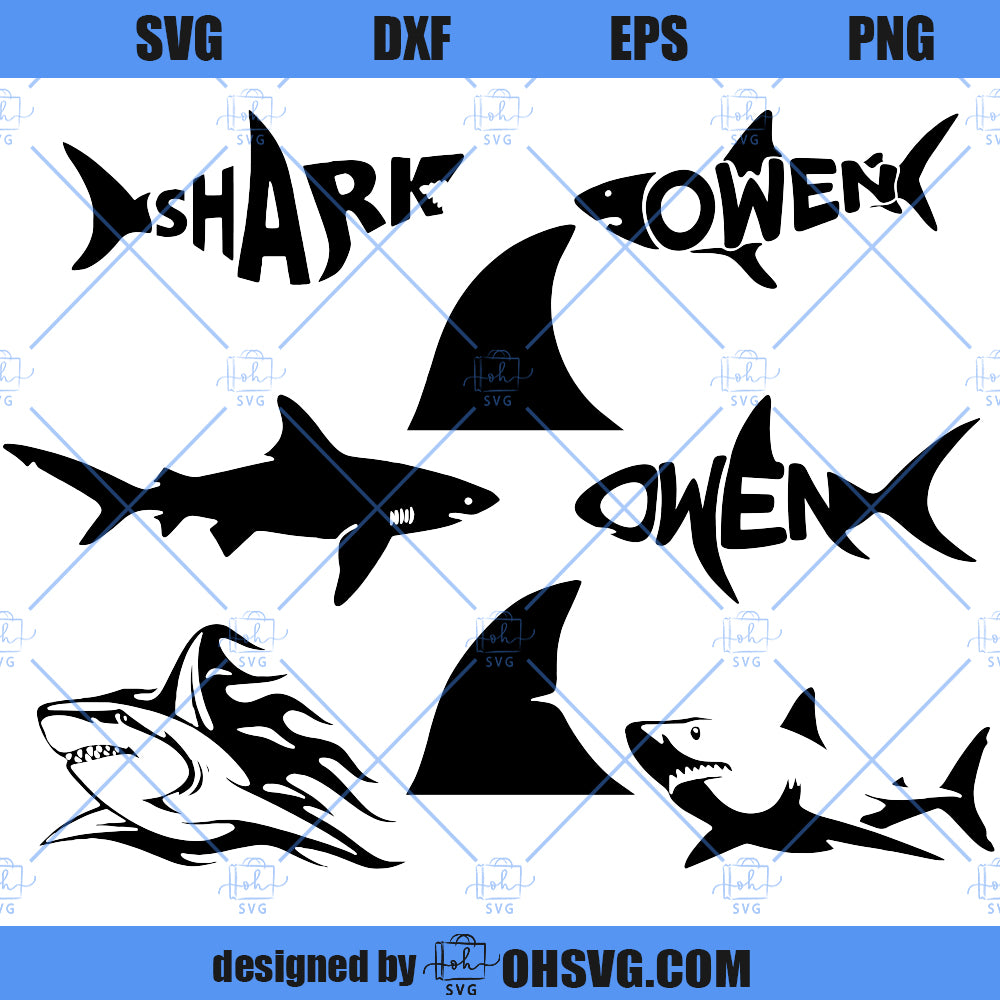 Shark SVG, Bundle Shark Week SVG, Customize Shark SVG, Shark SVG Cricut Silhouette