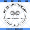 Rose Apothecary SVG, Schitt&#39;s Creek SVG PNG DXF Cut Files For Cricut