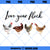 Love Your Flock SVG, Chickens Watercolor SVG, Flock Chicken SVG