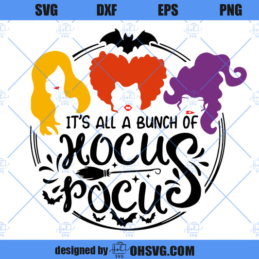 Hocus Pocus SVG, Sanderson Sisters SVG, Witches Hair Cute Halloween SVG