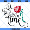 Rose Stained Glass Beauty And The Beast SVG, A Tail As Old As Time SVG