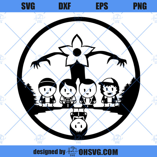 Upside Down SVG, Stranger Things SVG, Demogorgon SVG