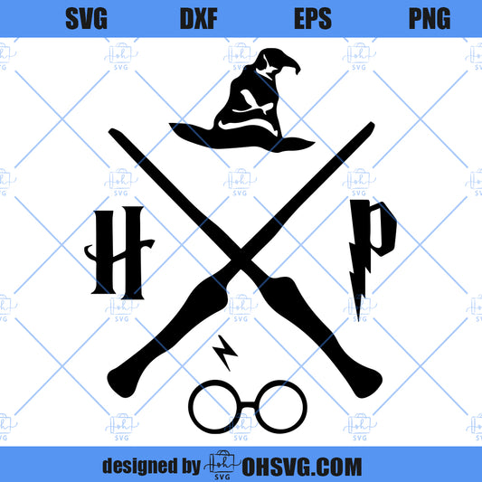 Magic Wand SVG, HP SVG, Wand SVG, Witch And Wizard SVG, Magic Wand Symbol SVG