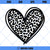 Leopard Print Heart SVG, Heart SVG, Valentine SVG PNG DXF Cut Files For Cricut