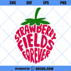 Strawberry Fields Forever SVG, The Beatles SVG, Lennon SVG, Classic Rock SVG