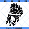 Bigfoot SVG, Wild Monster SVG, Yeti SVG, Sasquatch SVG PNG DXF Cut Files For Cricut