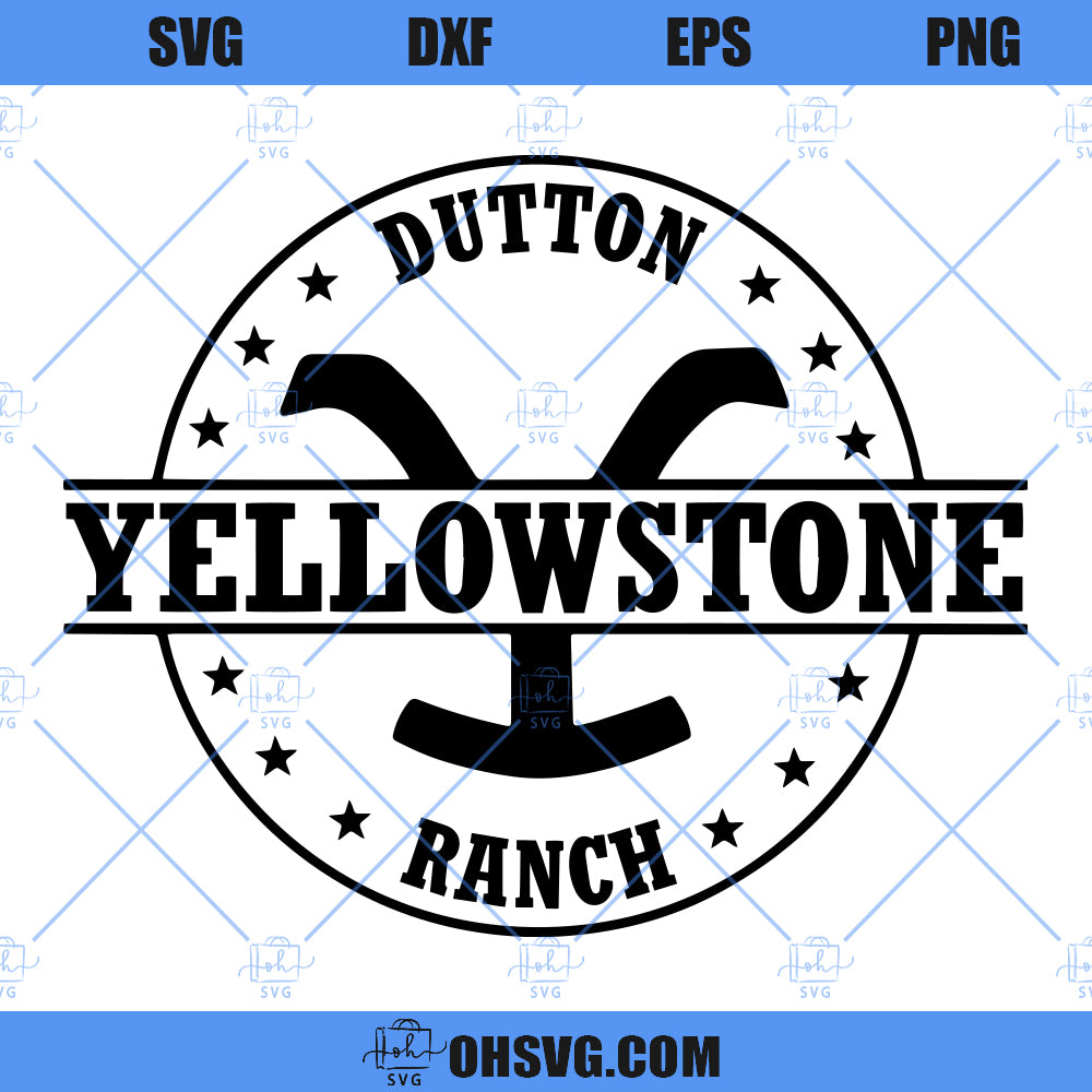 Yellowstone SVG, Dutton Ranch SVG, Y SVG PNG DXF Cut Files For Cricut