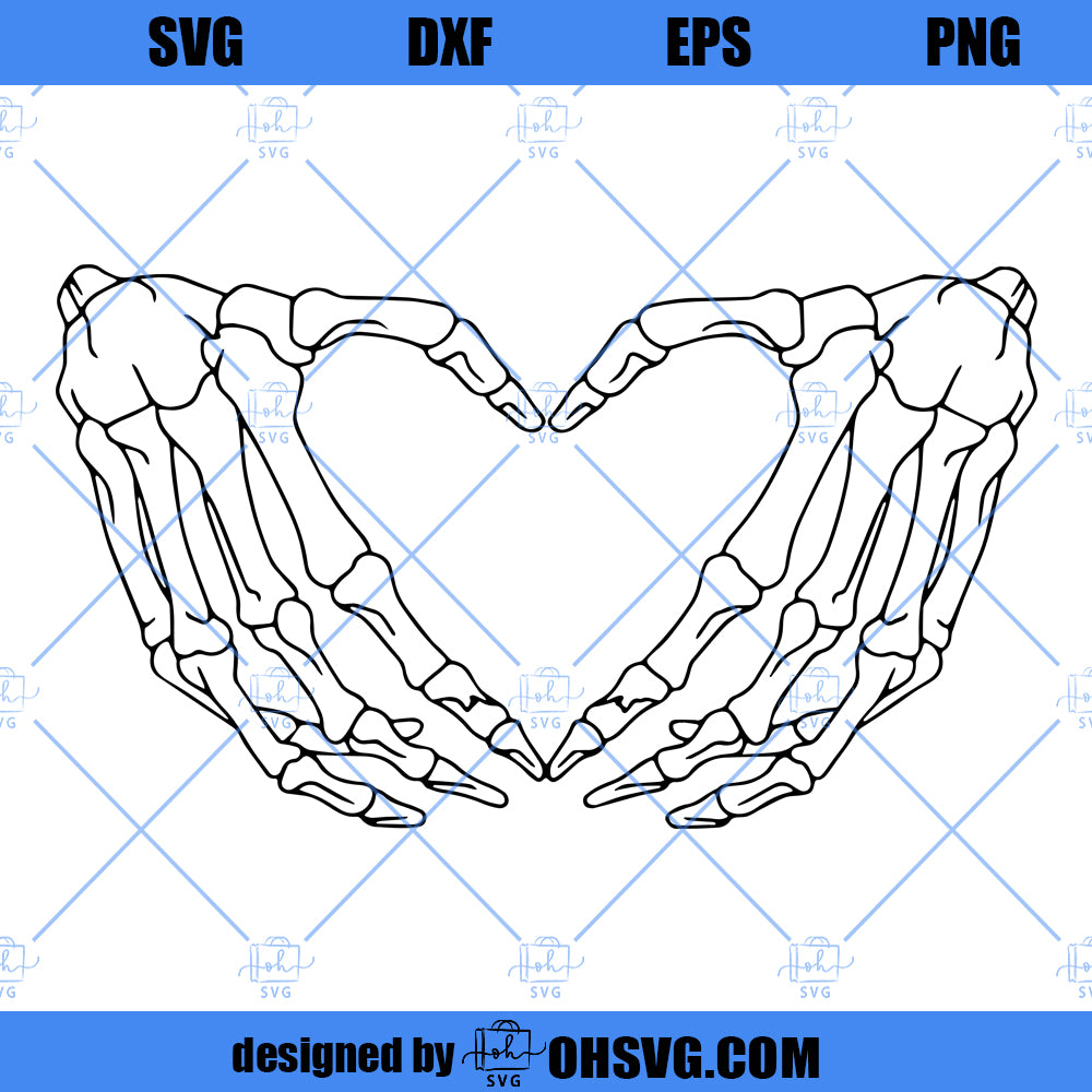 Skeleton heart hands, Skeleton hand, skeleton svg, heart svg, skeleton cut file, halloween svg, skeleton hands