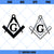 Freemason Symbol SVG, Masonic Square And Compass SVG, Mason Logo SVG