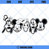 Mickey &amp; Friends SVG, Disney Friends SVG PNG DXF Cut Files For Cricut
