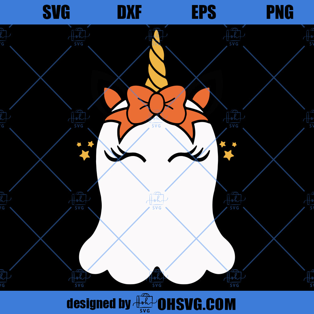 Ghost Unicorn SVG, Cute Ghost SVG, Cute Unicorn Boo SVG SVG, Bootiful Kid SVG