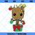 Baby Groot Christmas SVG, Cute Christmas Groot SVG PNG DXF Cut Files For Cricut