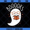 Booooks SVG, Ghost Books SVG, Halloween Teacher SVG, Halloween Reading SVG