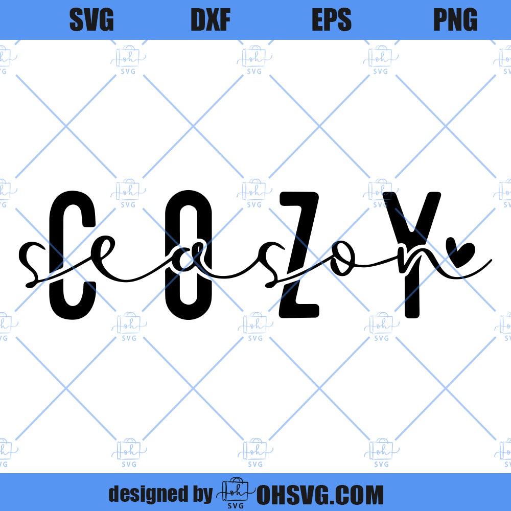 Cozy Season SVG, Get Cozy SVG, Merry Christmas SVG, Winter Stay Home SVG, Cosy Vibes SVG