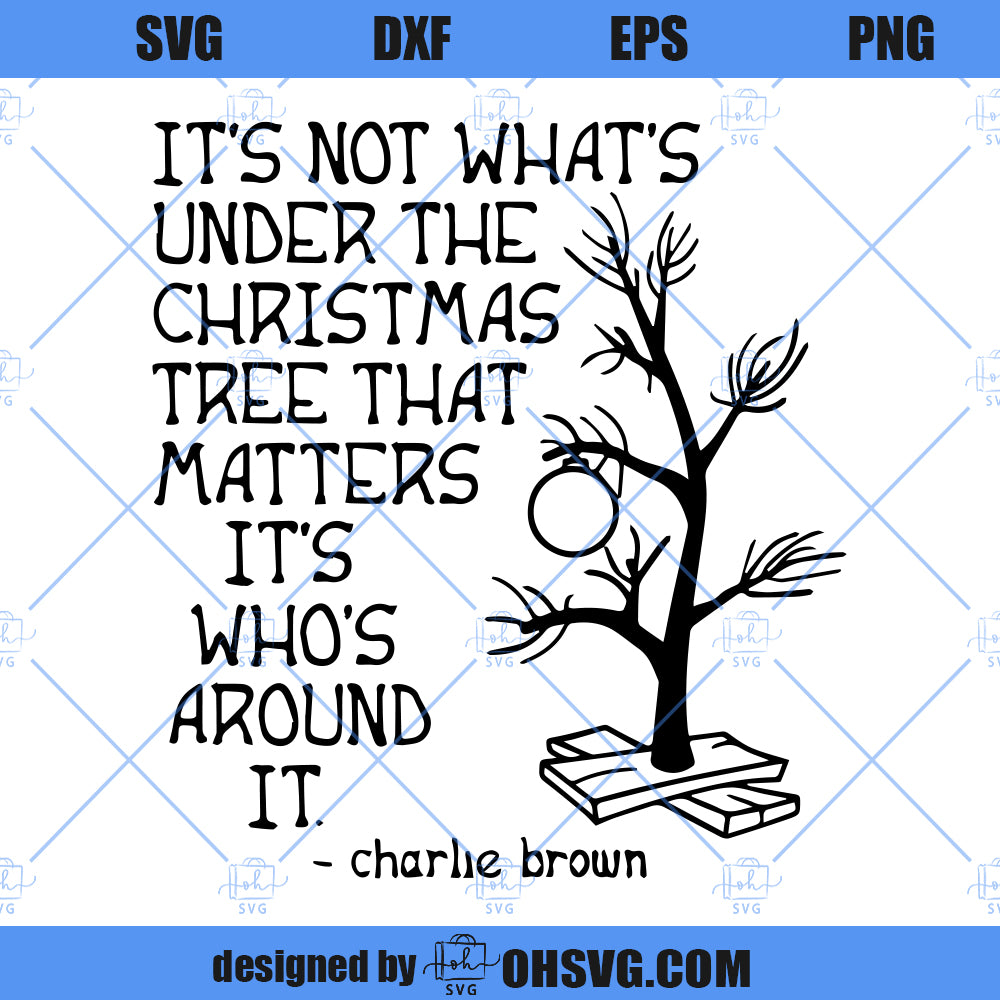 Inspired By Charlie Brown SVG, Christmas Snoopy SVG, Charlie Brown Christmas Tree SVG