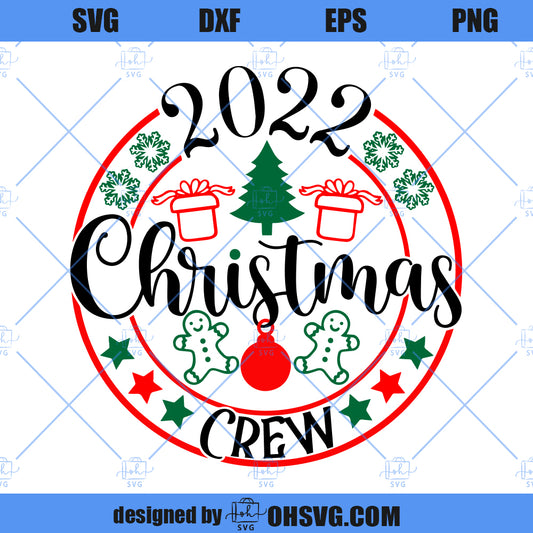2022 Christmas Crew SVG, Family Matching Christmas SVG, Christmas Seal SVG