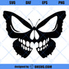 Skull Butterfly SVG, Skull SVG, Skeleton Butterfly SVG PNG DXF Cut Files For Cricut