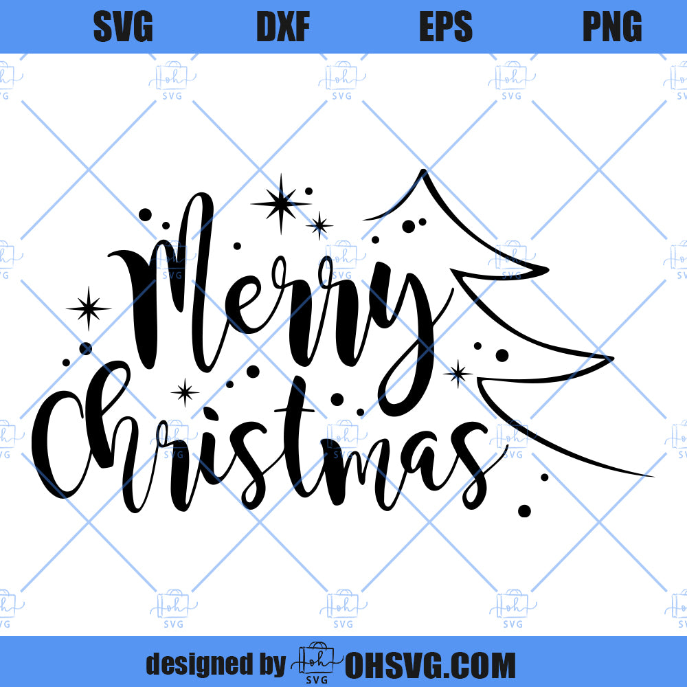 Christmas SVG, Merry Christmas SVG, Merry Christmas Saying SVG, Christmas Clip Art