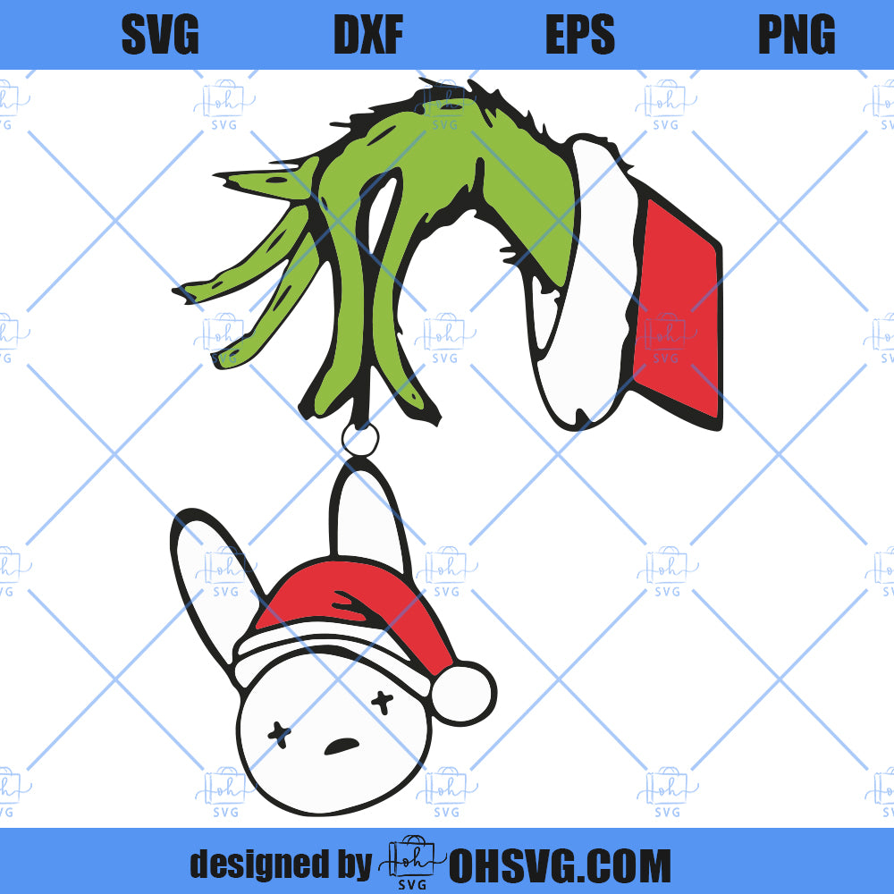 Bad Bunny Christmas SVG, Un Navidad Sin Ti SVG, Grinch Rabbit Bad Bunny SVG