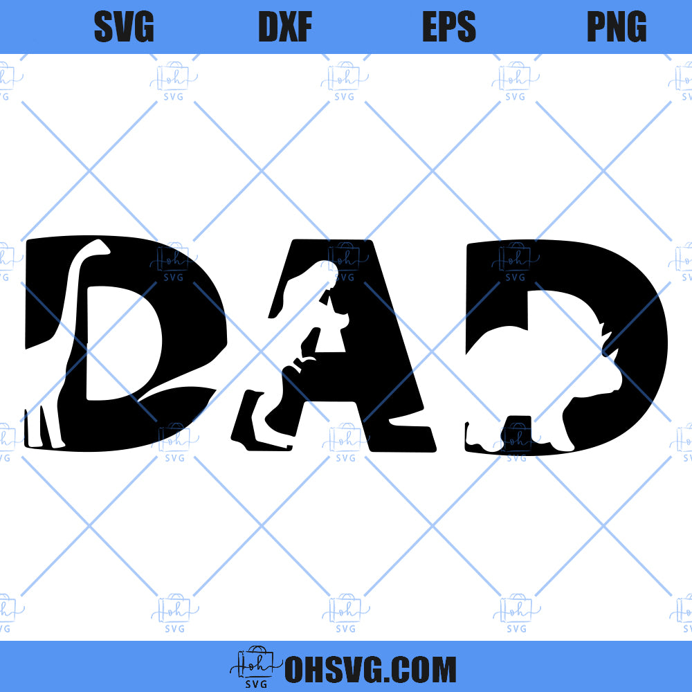 Dinosaur Dad SVG, Dino Birthday SVG, Father's Day SVG, Rex Bday SVG