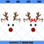 Cute Reindeer SVG, Reindeer Christmas SVG, Boy And Girl Reindeer SVG