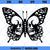 Skull Butterfly SVG, Skeleton Butterfly SVG, Butterfly Skull Decal SVG