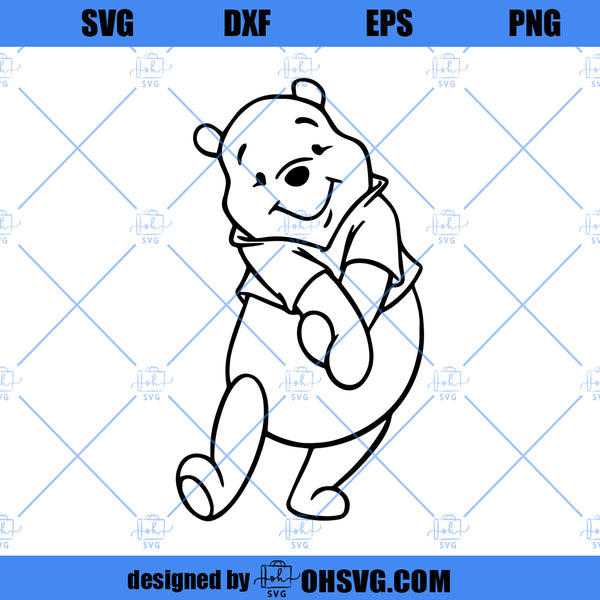 Pooh SVG, Winnie The Pooh SVG Cricut Silhouette SVG PNG DXF Cut Files ...