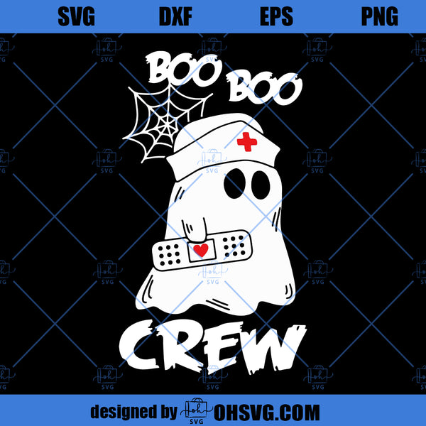 Boo Boo Crew SVG, Cute Boo Nurse Halloween SVG, Halloween Nurse SVG - ohsvg