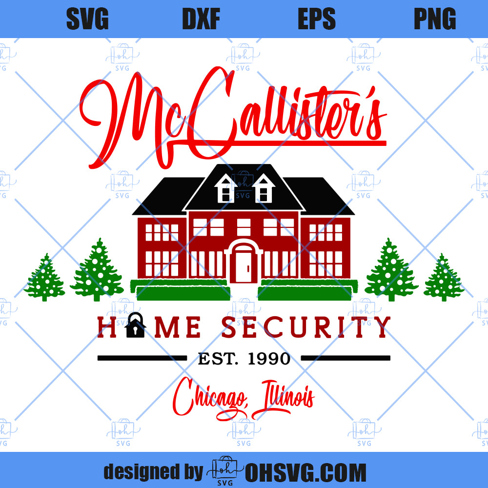 McCallisters Home Security SVG, Home Alone SVG, Kevin McCallister SVG, Wet Bandits SVG