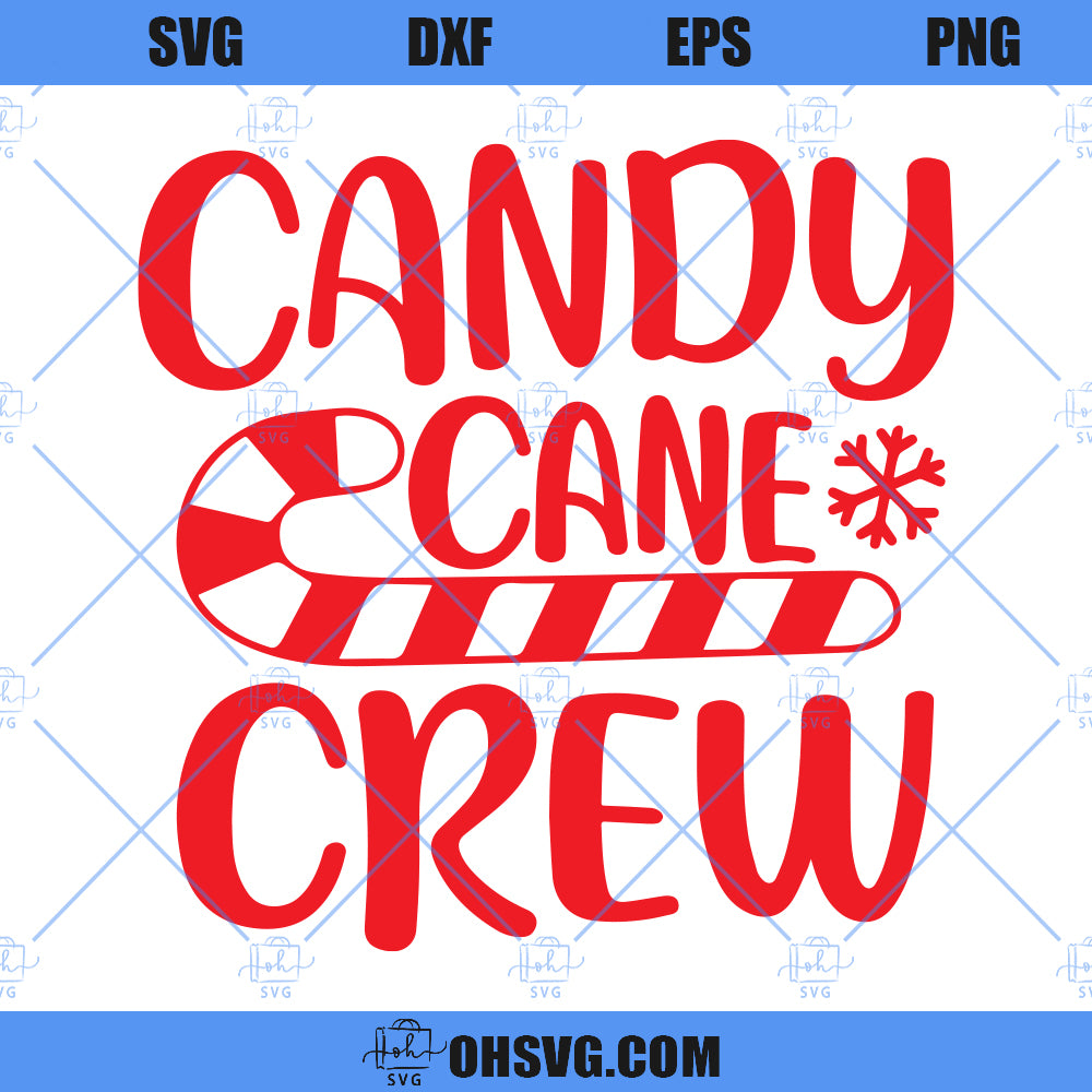 Candy Cane Crew SVG, Christmas SVG, Funny Holiday SVG, Gift SVG