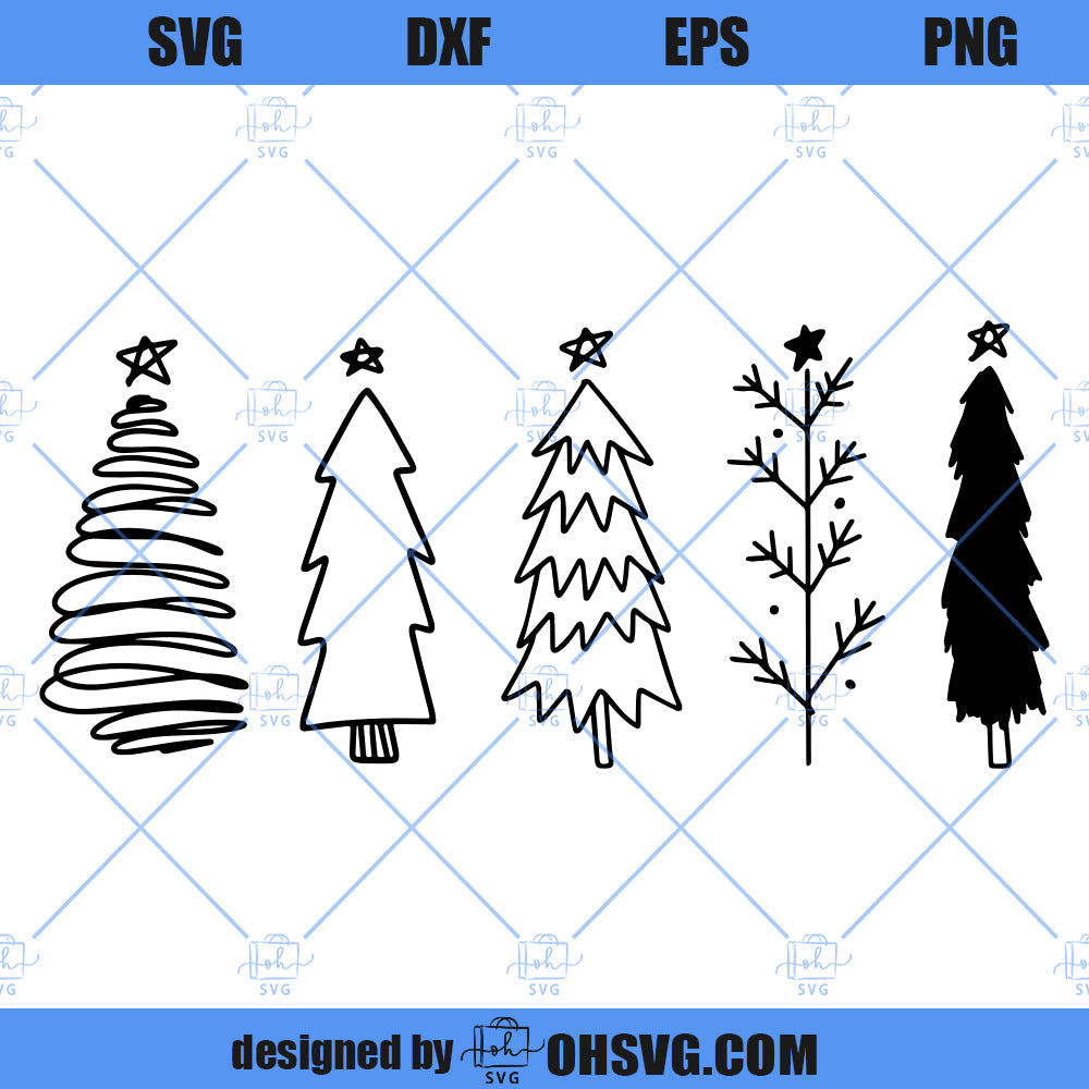 Christmas Tree SVG, Merry Christmas SVG, Xmas Trees SVG