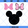 Minnie Mouse Head SVG, Minnie Bow SVG, Minnie Mouse SVG
