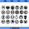 Avengers Logo Marvel SVG, Avengers Team SVG, Super Heroes SVG, Avengers Icons SVG