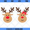 Cute Reindeer SVG, Reindeer Christmas SVG, Boy And Girl Reindeer SVG