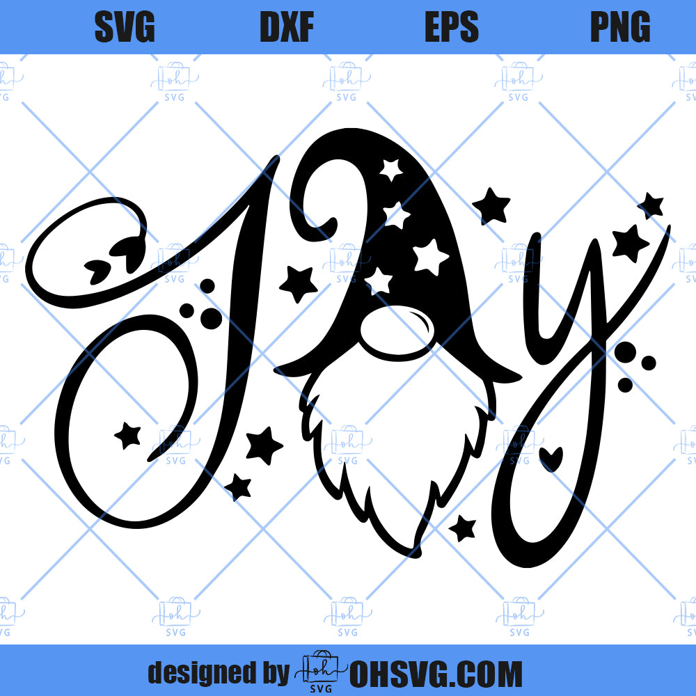 Joy SVG, Christmas Gnome SVG, Funny Christmas SVG, Joy Gnomes SVG